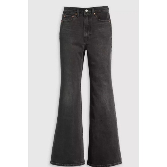 Levi's Ribcage Bell Women's Jeans On The‎ Town - Black 32x32 NWT